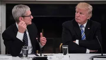 trump and tim cook