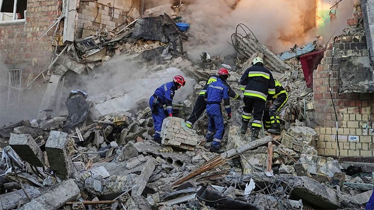 russian attack in kyiv ukraine