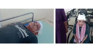 Elderly couple hacked and injured