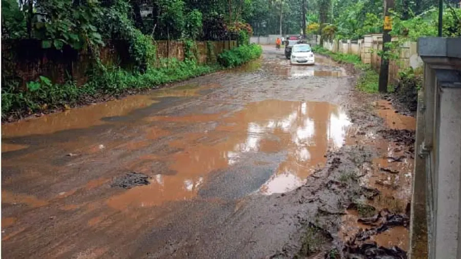 The road is broken.