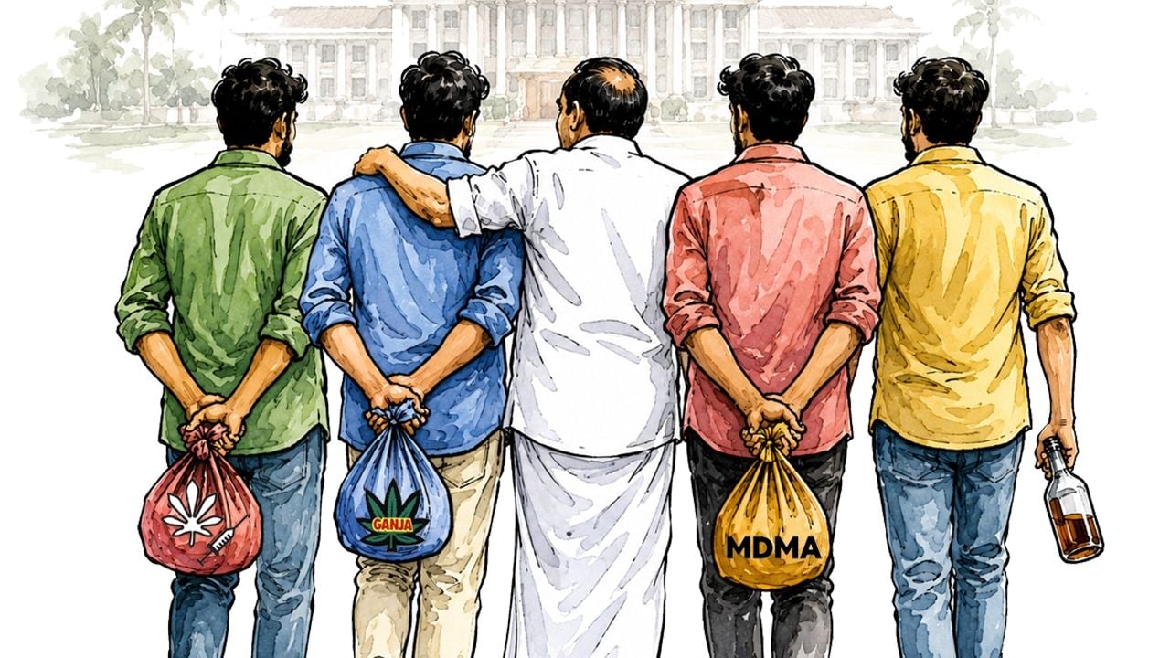 v d satheesan mdma