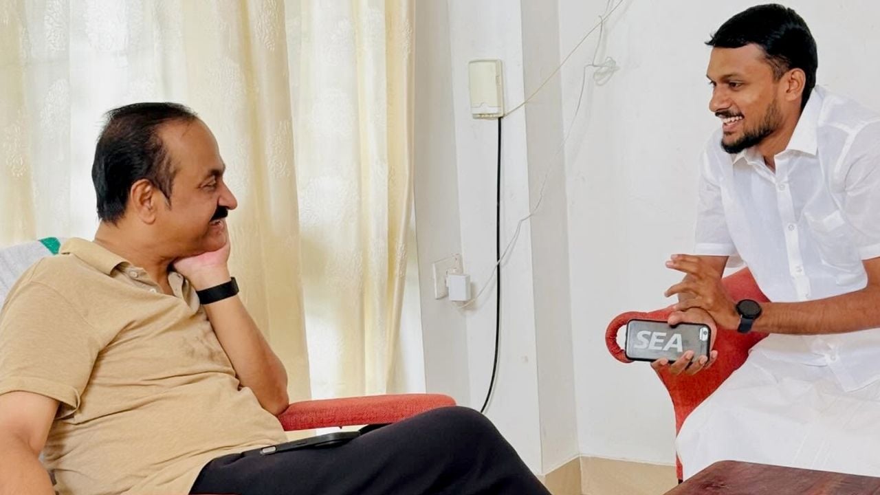 v d satheesan with mdma accused