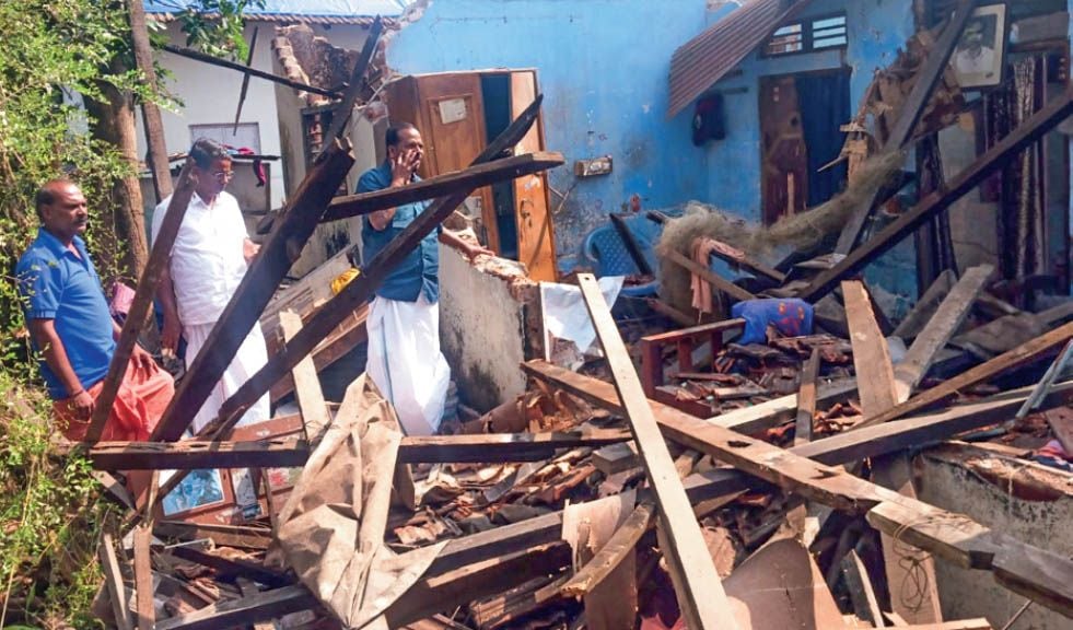 house collapsed
