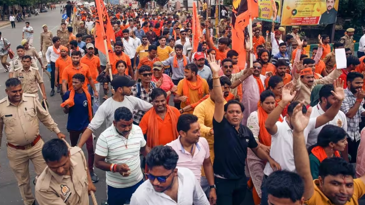 vhp protest delhi
