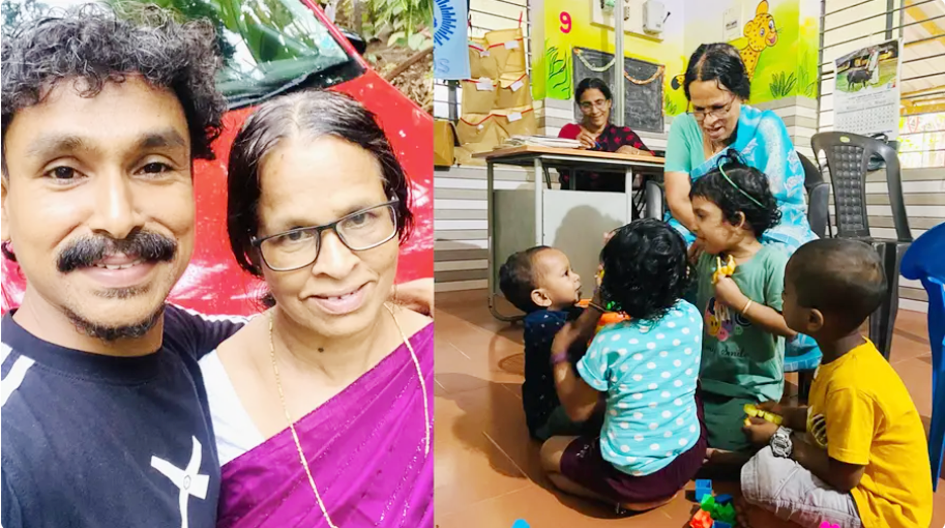 വിജിലേഷും അമ്മ വി വത്സലയും