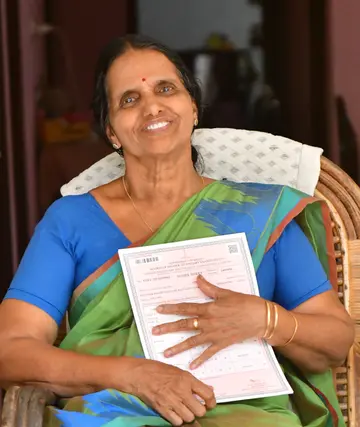 When Vimala had to drop out of school in the seventh grade, the one thing she held onto was her cherished desire to complete her education.