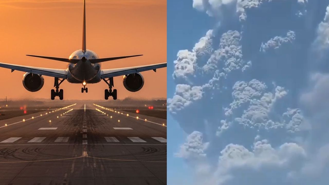 volcano erruption flight service