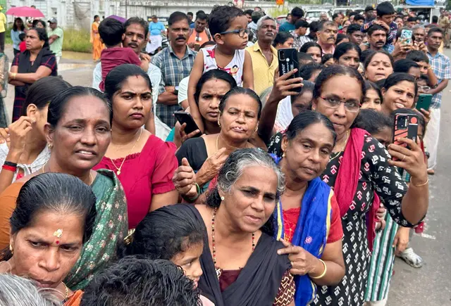 funeral procession of V S Achuthanandan