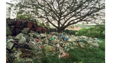 Waste is piling up.