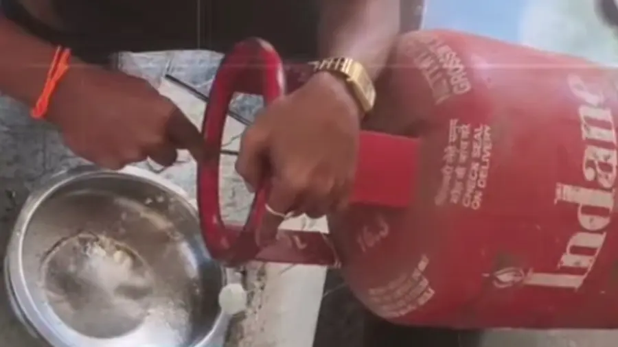 water from LPG Cylinder