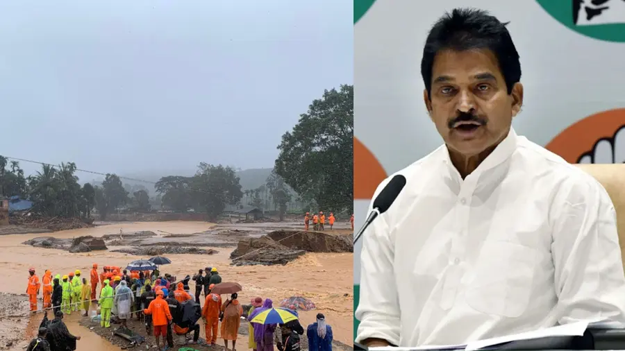 wayanad landslide k c  venugopal