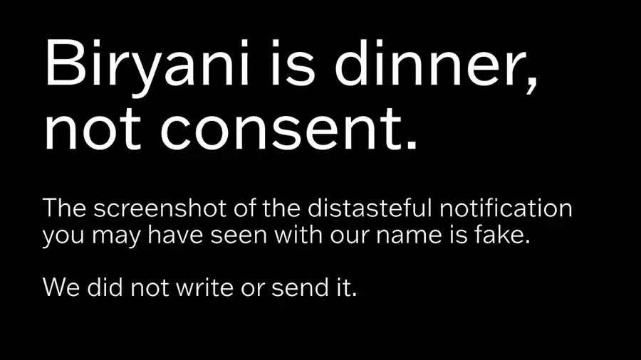 zomato biriyani.